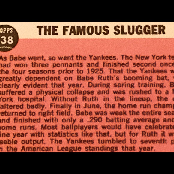 Collectible & Limited Edition Marked Babe Ruth “Slugger” 1991 Topps ⚾️ card - Picture 12 of 15